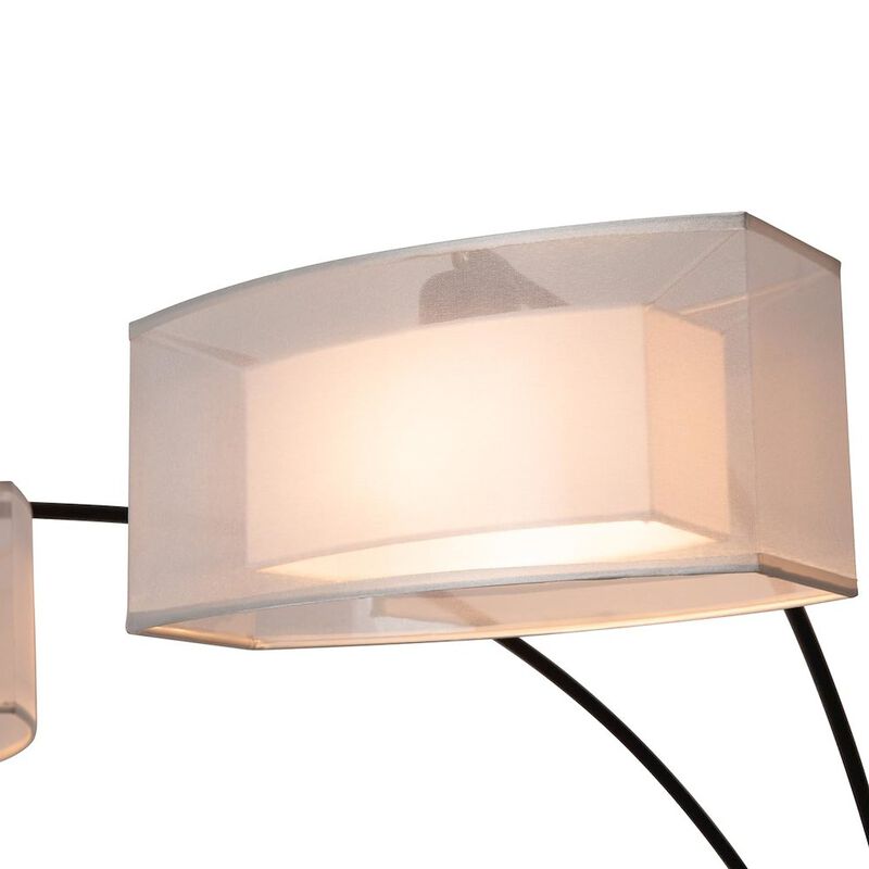 NOVA OF CALIFORNIA Amarillo 3 Light Arc Floor Lamp - Matte Black