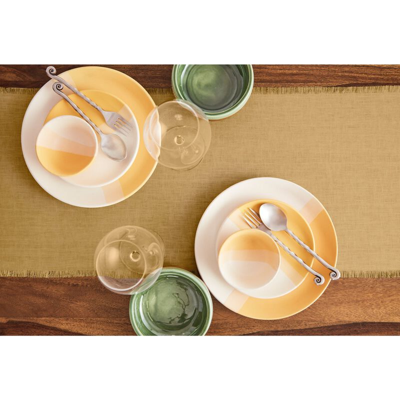 Christmas Linen Table Runner - Fringe, Solino Home