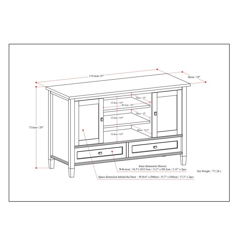 Wapfip TV Stand image number 9