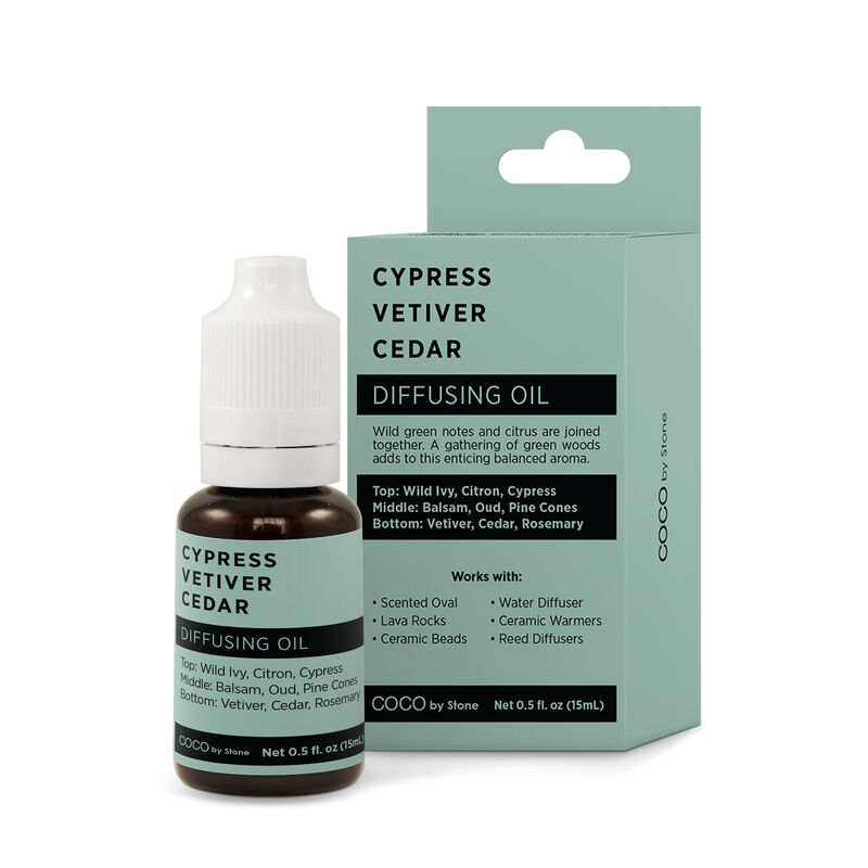 Diffusing Oil - Cypress, Vetiver, Cedar