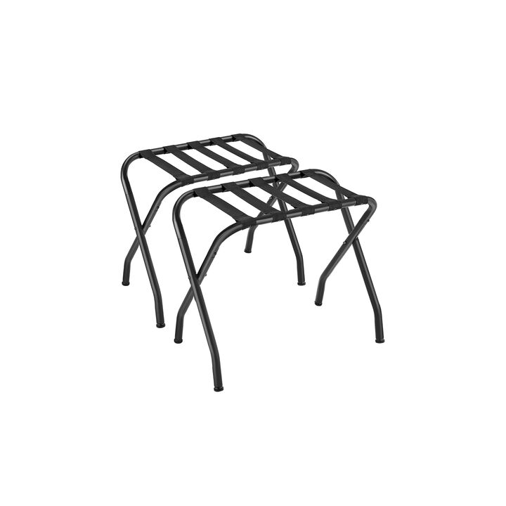 Steel Folding Luggage Rack – Pack of 2 for Convenient Storage