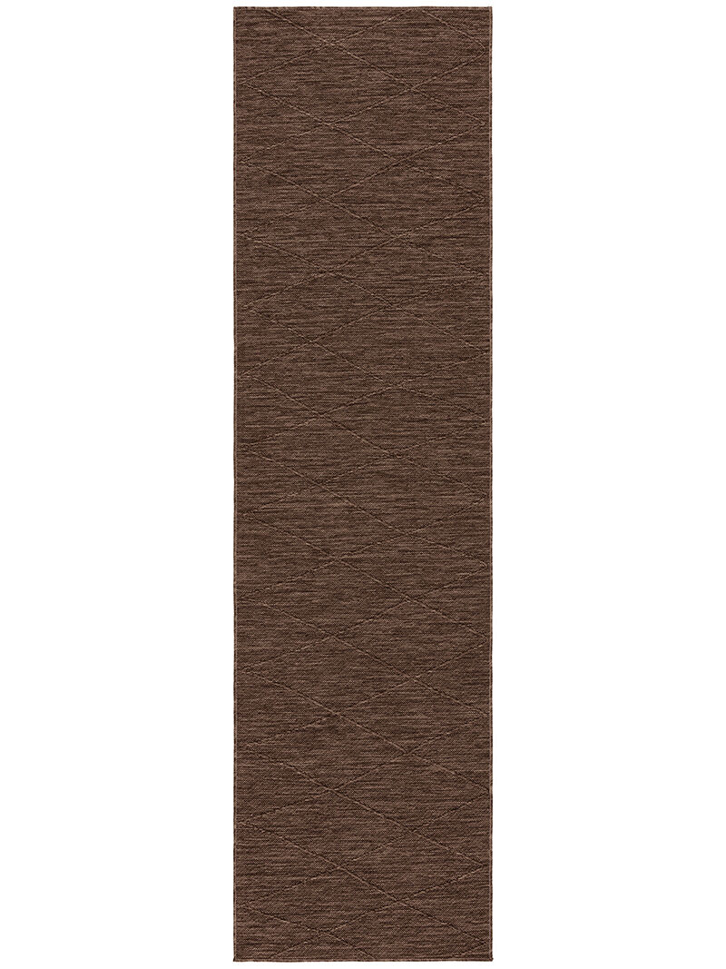 Washable Solutions WSL01 Mocha 2'2" x 8' Rug