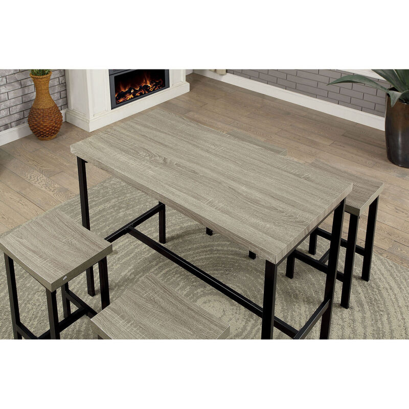 Streamdale 5 Piece Two Tone Counter Height Dining Table Set image number 2