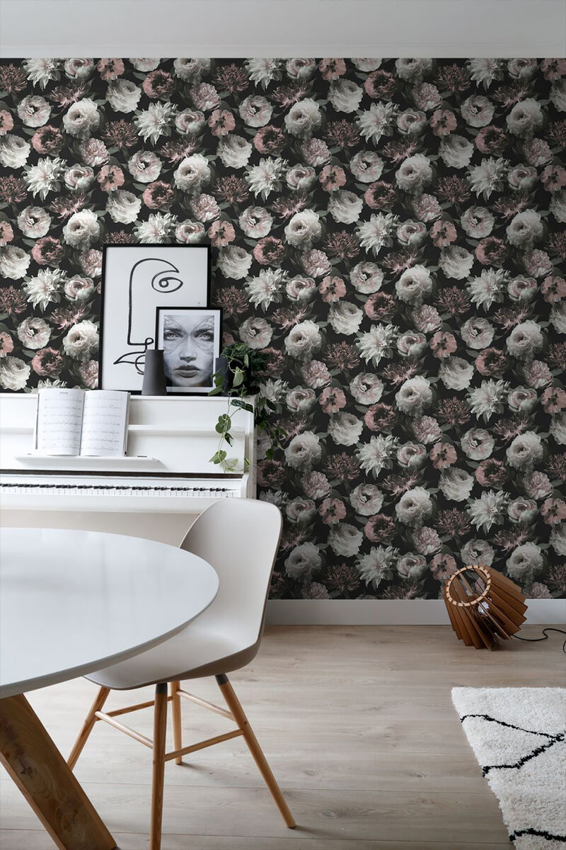 Contessa Blush Flowers Wallpaper image number 2
