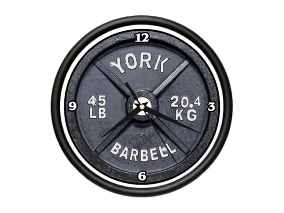 Weightlifter Gym Trainer Weight Lifter Wall Clock Home Decor