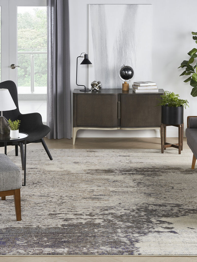 Celestial CES02 Ivory/Gray 10' x 14' Rug