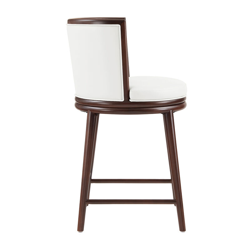 Evalyn White Counter Stools (Set of 2)