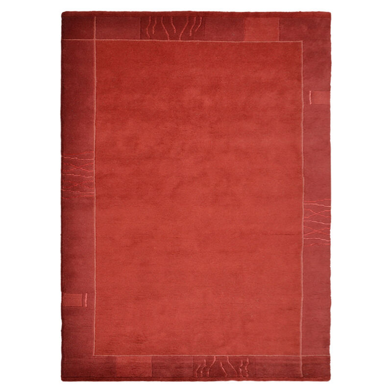 Rugsotic Carpets Hand Knotted Tibbati Wool Size Area Rug Contemporary Size T00206 image number 0