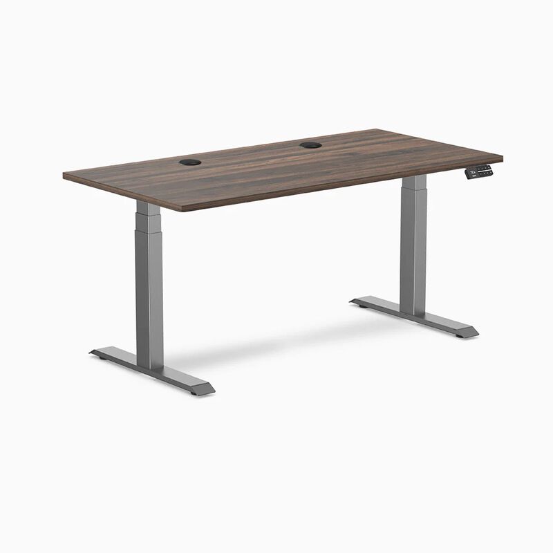 Desky Dual Laminate Sit Stand Desk image number 0