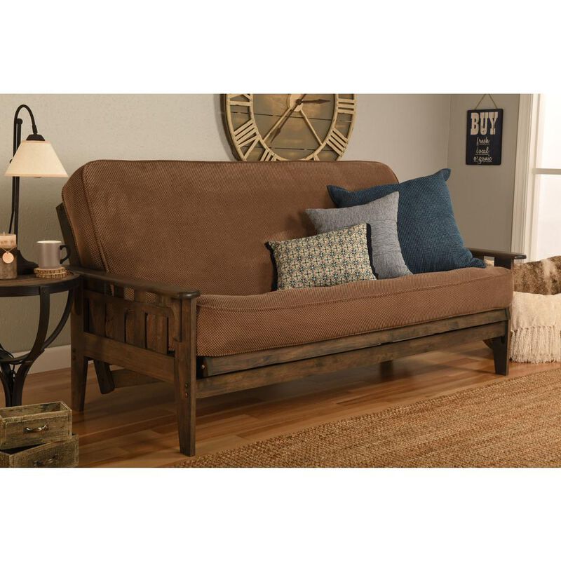 Tucson Frame-Rustic Walnut Finish-Marmont Mocha Mattress image number 5