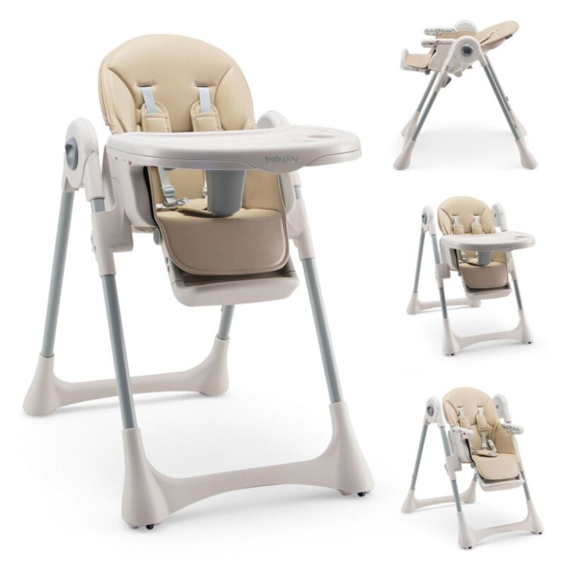 Hivvago Baby Folding High Chair Dining Chair with Adjustable Height and Footrest