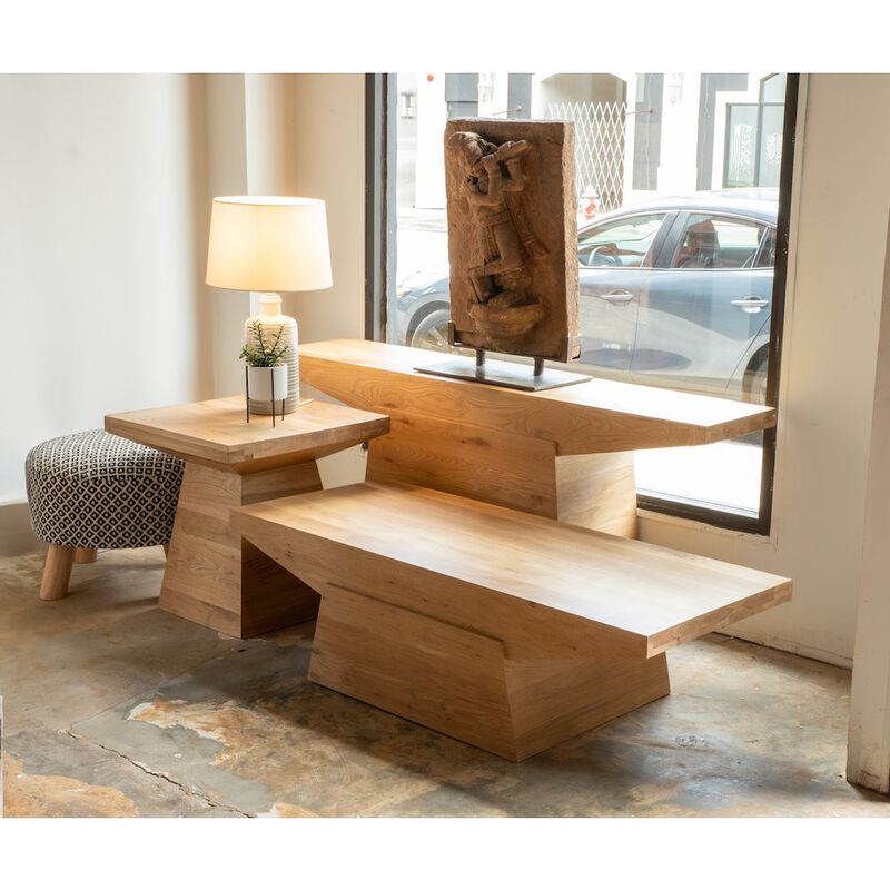 World Interiors Incus 58" Coffee Table in Oak image number 5