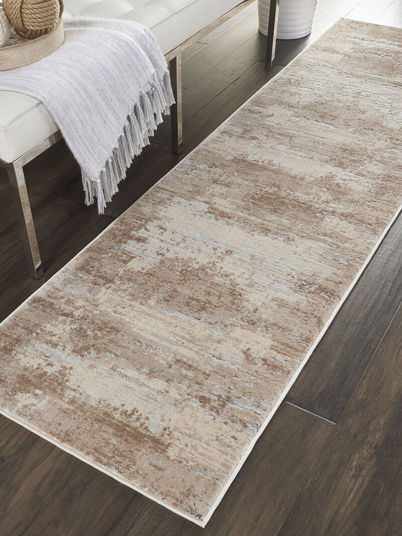 Rustic Textures RUS03 Beige 2'2" x 7'6" Rug image number 6
