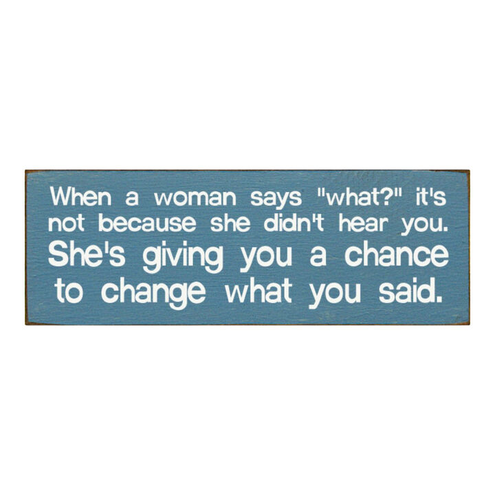 Funny Marriage Quote Wall Decor on Solid Knotty Pine Wood with Hanging Slot