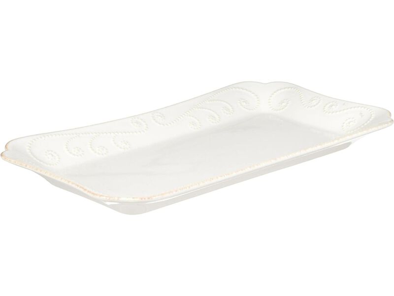 Lenox French Perle Hors D'Oeuvre Tray, 13.5-Inch, White