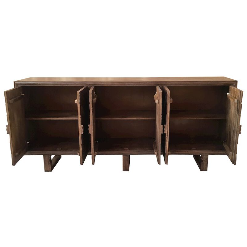 Alex Hamilton Albert Cabinet with 6 Hand Carved Doors