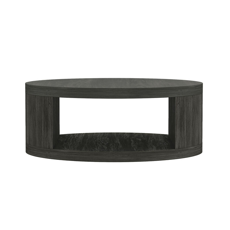 Alure 36" Round Coffee Table in Black image number 2