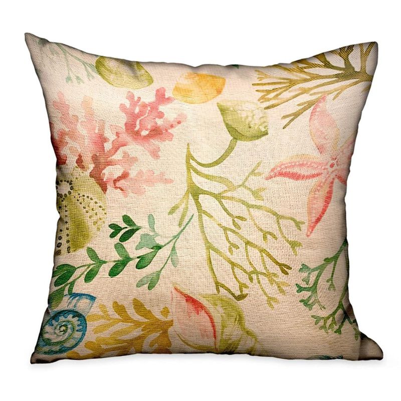 Plutus Brands Underthesea Multi Floral Luxury Throw Pillow image number 0