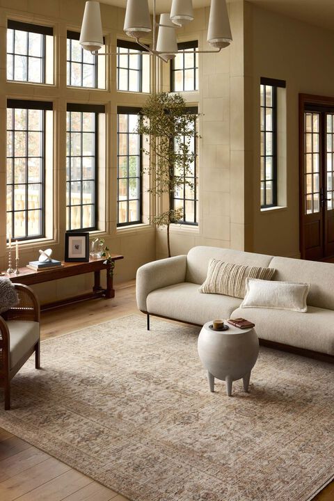 Heritage HER-04 Ivory / Natural 18" x 18" Sample Rug by Patent Pending