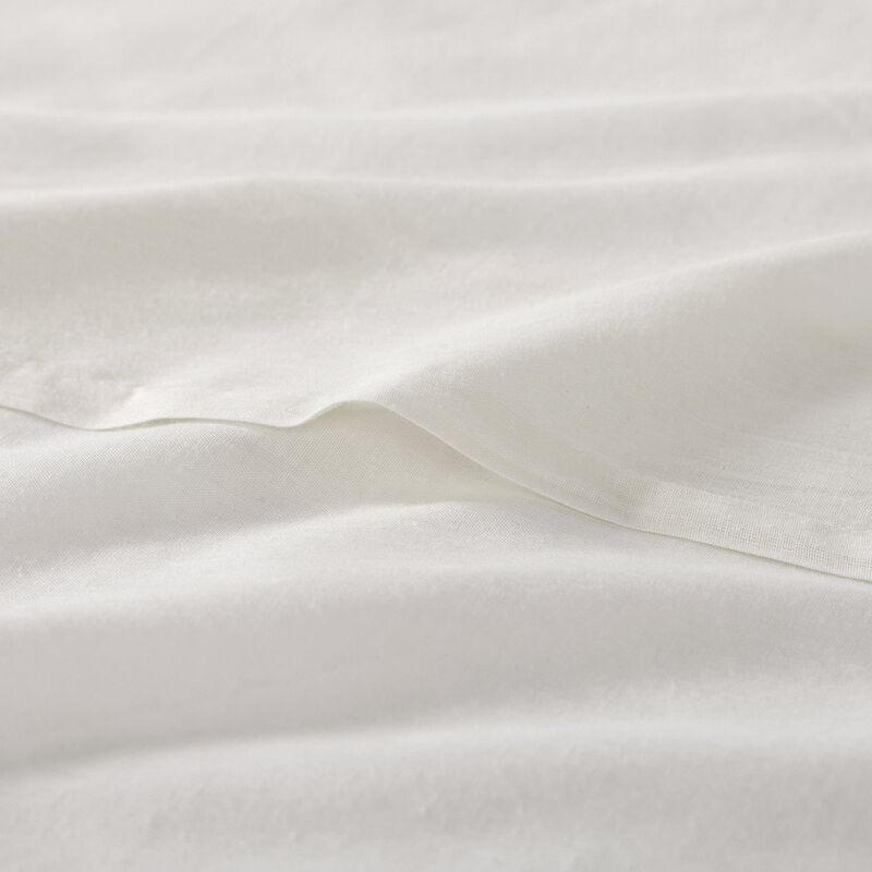 Cotton Comfort King White Quilt Set image number 4
