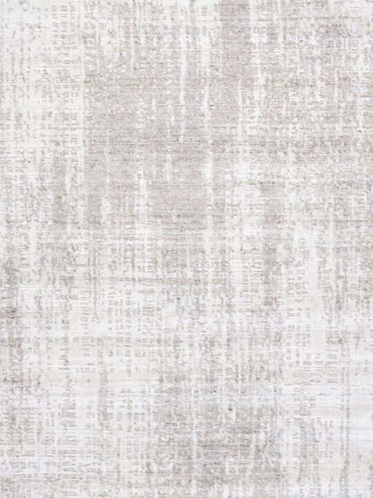 Pasargad Home Amari Hand-Loomed Bsilk & Wool Taupe Area Rug- 5' 3" X 7' 8"