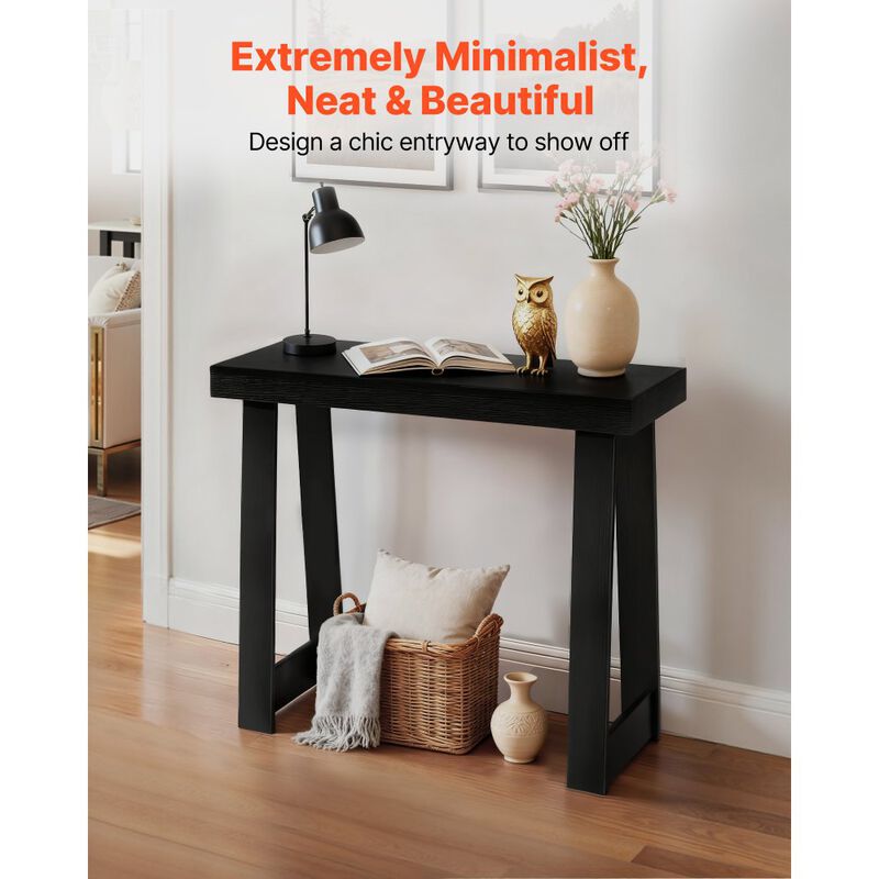 Modern Narrow Console Table for Hallway and Behind Sofa Use image number 4