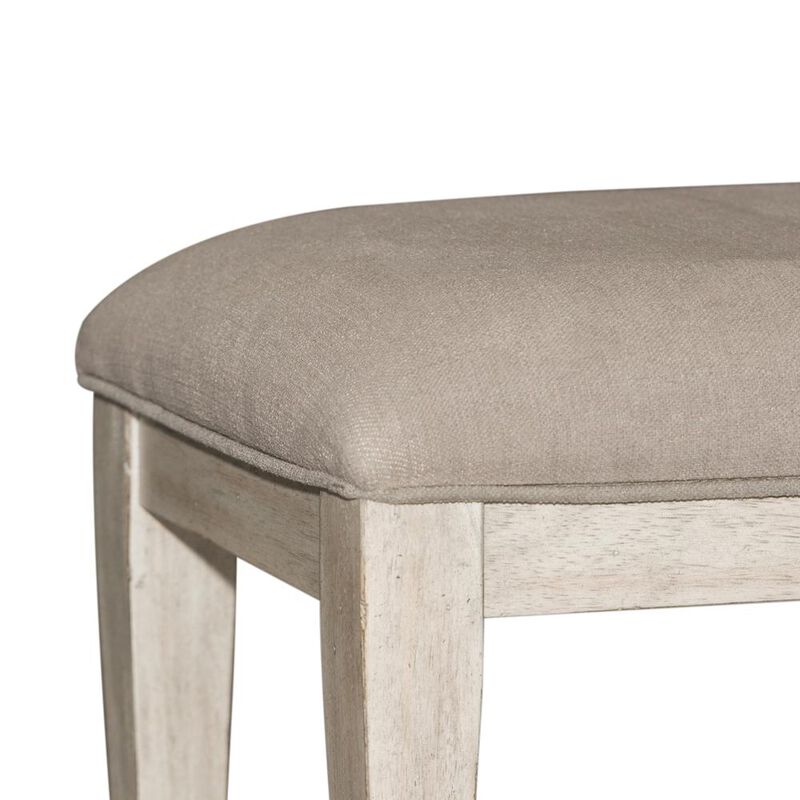 Liberty Furniture Heartland Bed Bench in Antique White w/ Tobacco Top image number 4