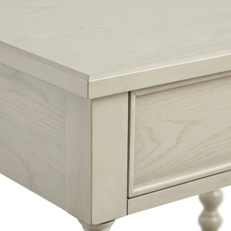 Starlight Canyon Home Beige Bedside Table With Solid Wood Frame And Mdf With Wood Veneer Finish