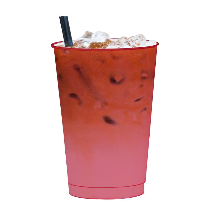 12 oz. Clear Red Plastic Party Cups (240 Cups) image number 2