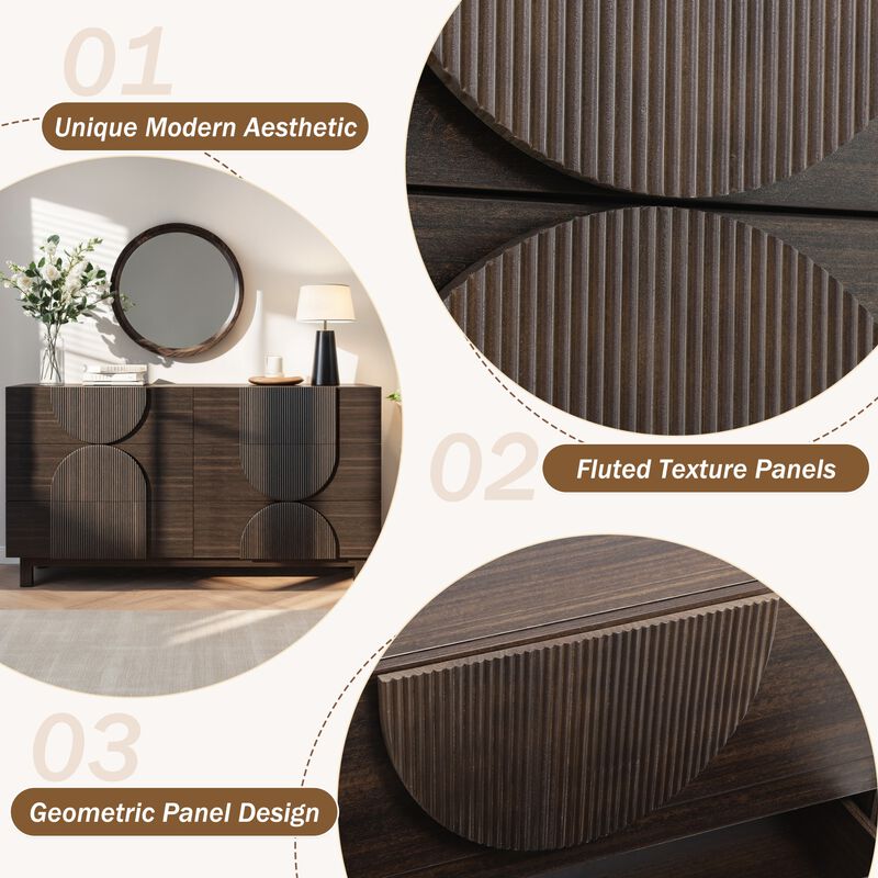 Nugick 6 Drawer Dresser for Bedroom image number 6