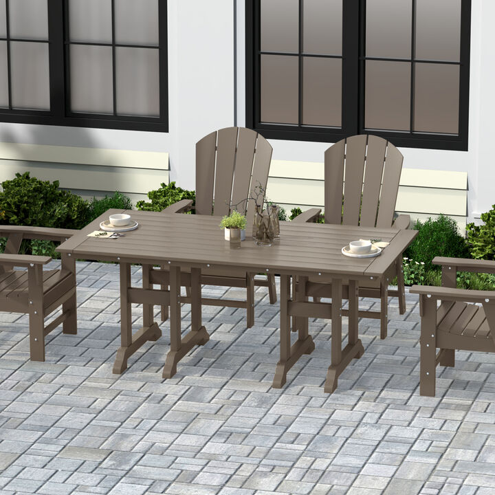 WestinTrends 71" Outdoor Patio Dining Table