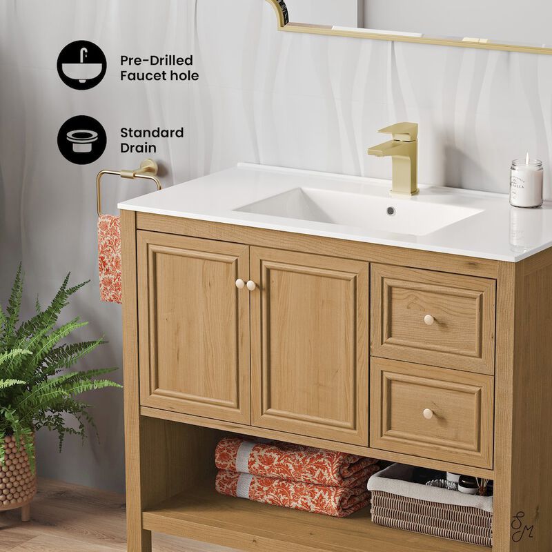 Chateau 36" Freestanding Bathroom Vanity with Sink Top image number 2