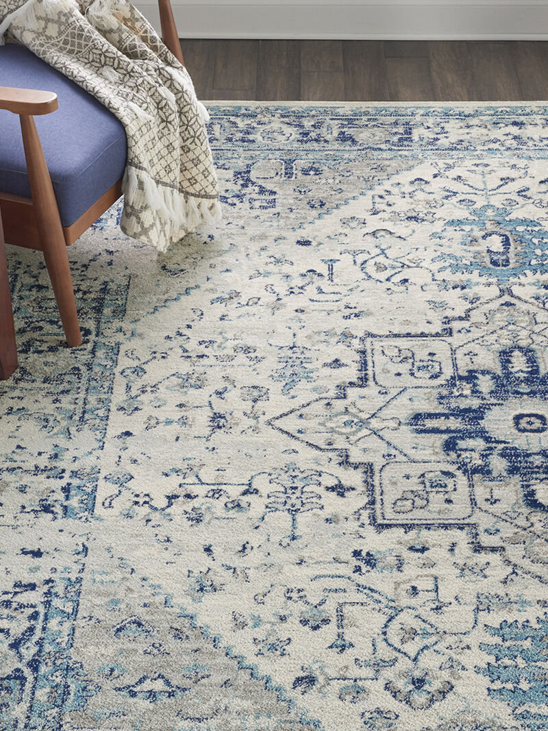 Tranquil TRA06 Ivory/Light Blue 8'10" x 11'10" Rug