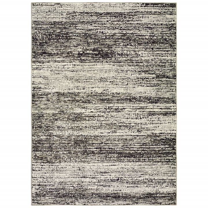 3'X5' Ash And Slate Abstract Area Rug