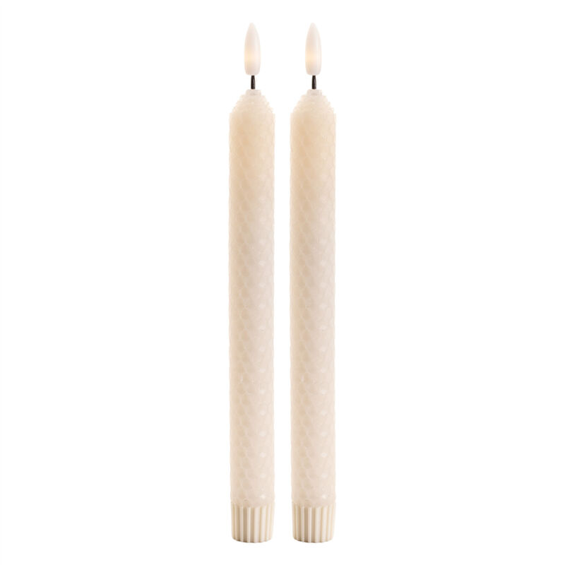 HomeRoots Set of Two Flameless Taper Candles image number 2
