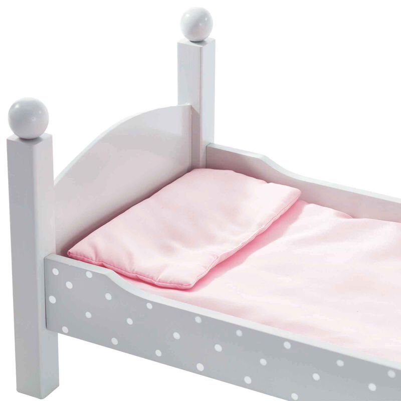 Olivia's Little World Polka Dots Princess Double Bunk Bed for 18" Dolls, Gray image number 4