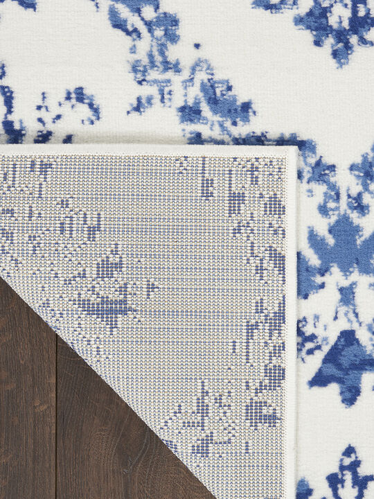 Whimsicle WHS01 Ivory/Navy 8' x 10' Rug