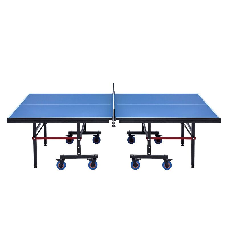 Foldable Ping Pong Table with 25mm MDF Top Quick Clamp Net and Wheels image number 0