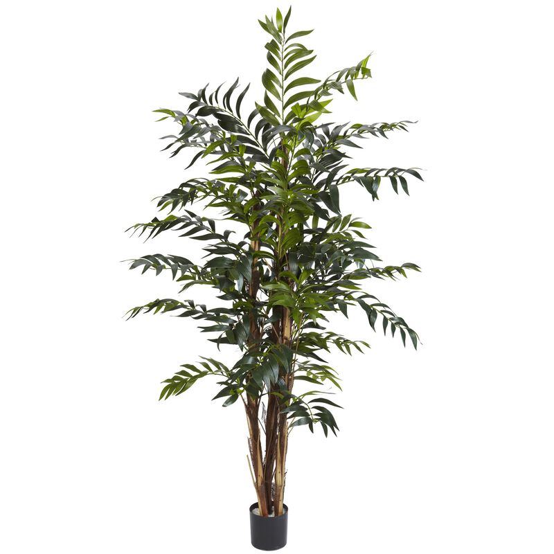 Hivvago 5 Feet Bamboo Palm Silk Tree