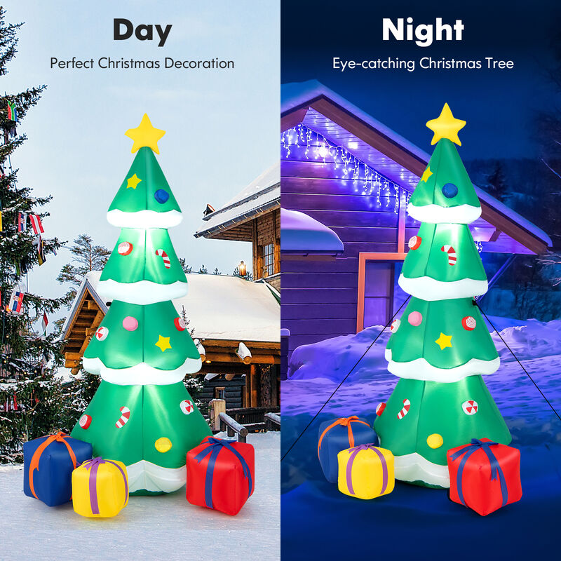 6 Feet Tall Blow up Christmas Tree with 3 Gift Boxes image number 2