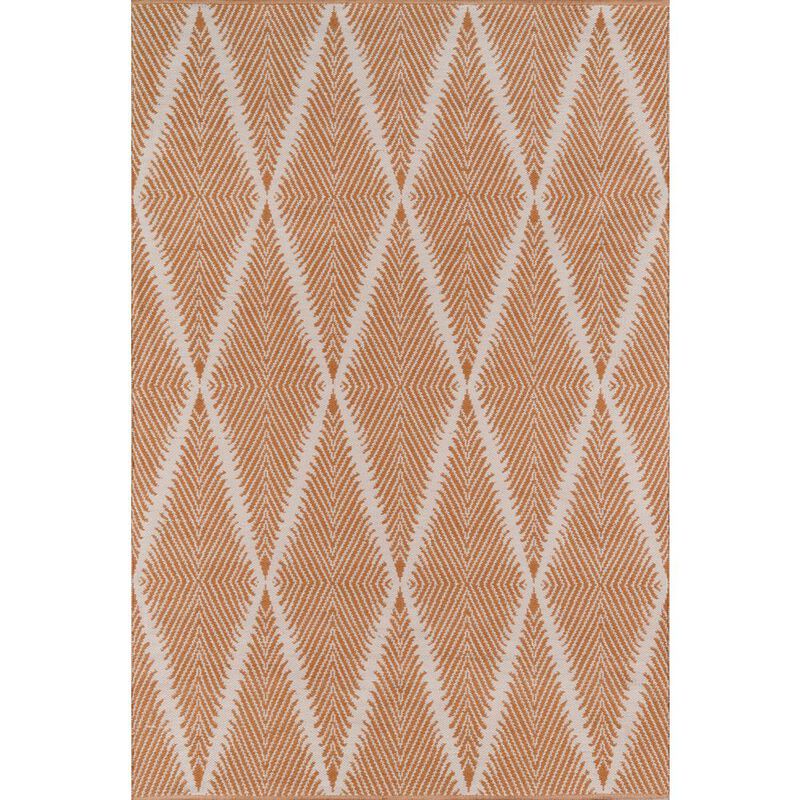 Erin Gates Contemporary Rectangle Area Rug, Orange, 5' X 7'6