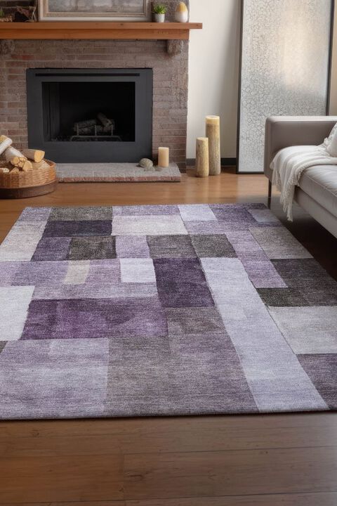 Neo NO15 Eggplant 8' x 10' Rug