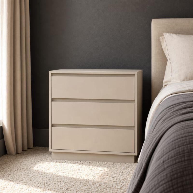 3-Drawer Nightstand with Spacious Storage image number 3