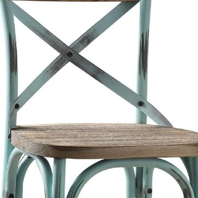 Metal Iron Bar Chair for Counter Height Seating in Kitchen or Dining Area