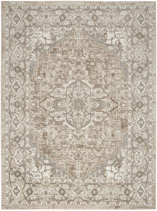 Quarry QUA05 Beige 3'9" x 5'9" Rug