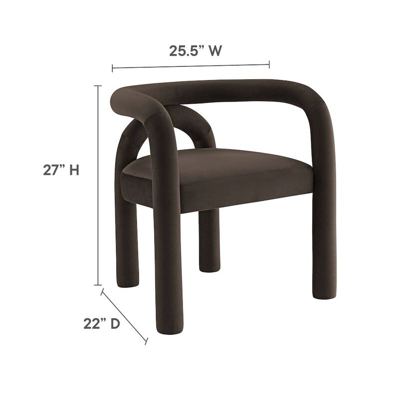 Astrid Performance Velvet Dining Chair image number 2