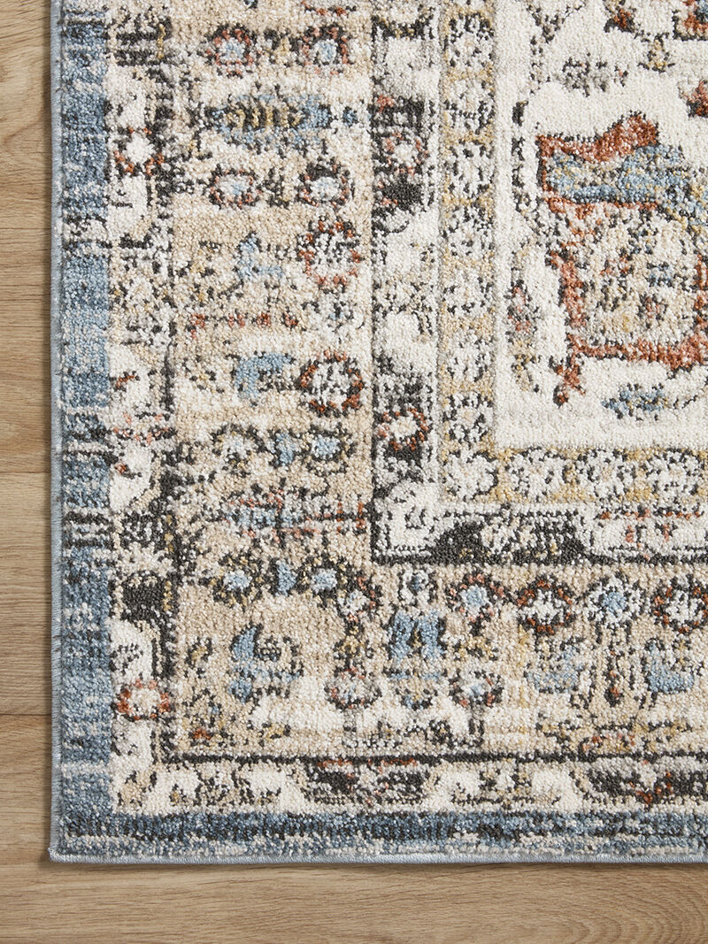Odette ODT06 Sky/Multi 18" x 18" Sample Rug