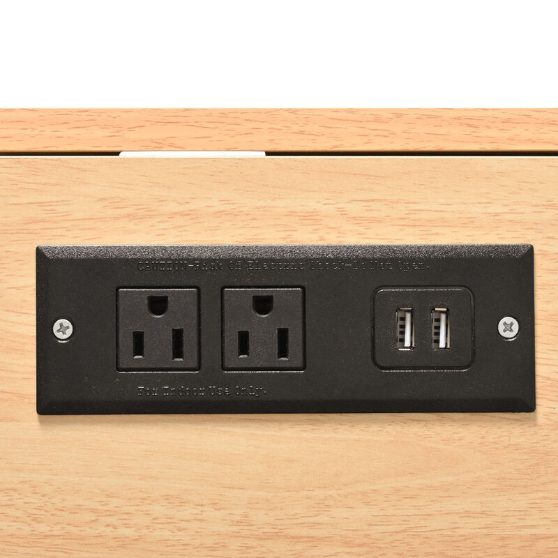 Merax Kitchen Island with 2 Drop Leaf  and 3 Drawers