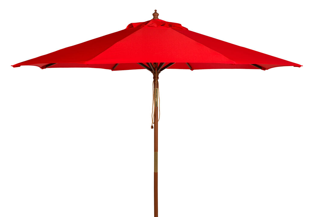 Cannes 9 ft. Wood Crank Umbrella