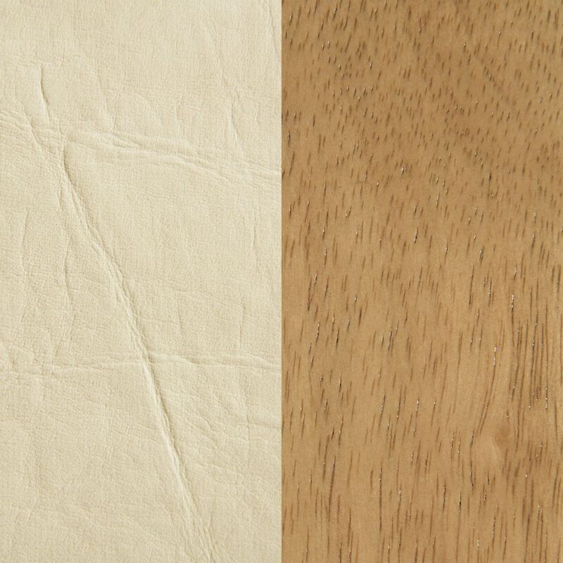 Meridian Furniture Asher Cream Vegan Leather King Bed